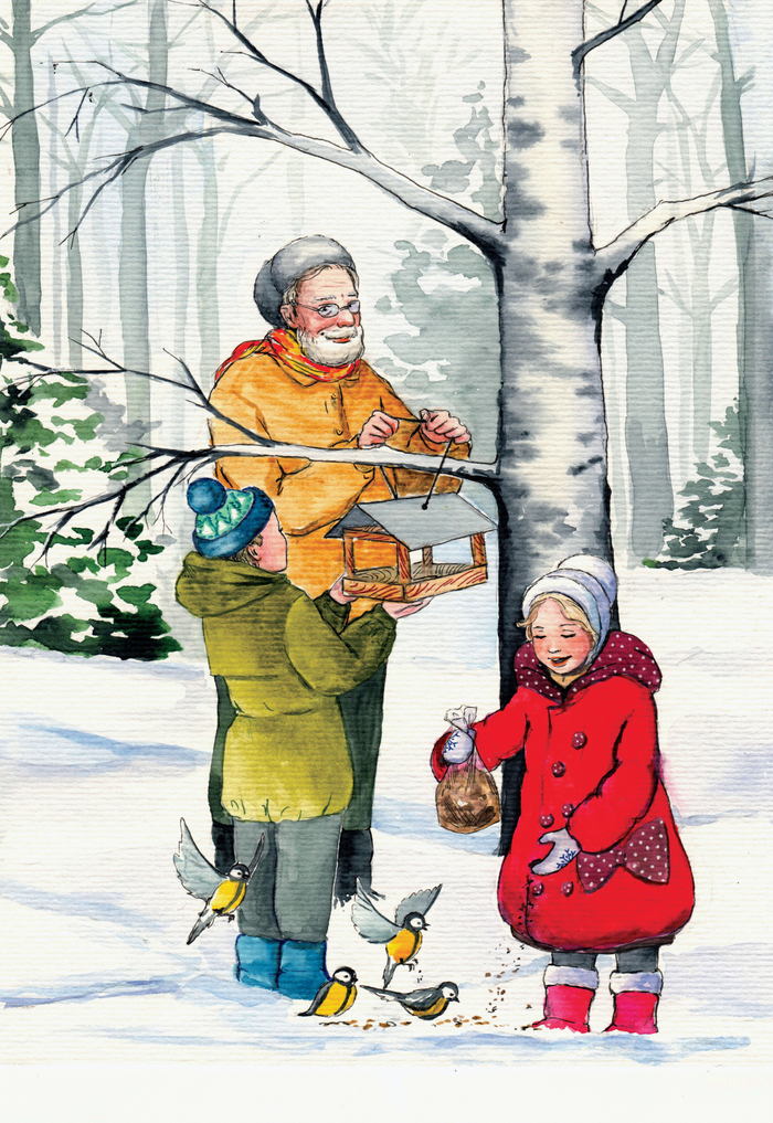 Кормление птиц. Проект Семейные традиции.