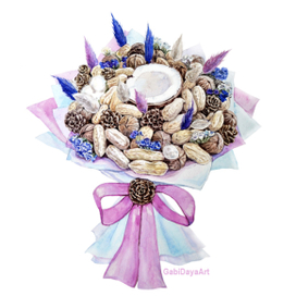 Серия букетов для календаря