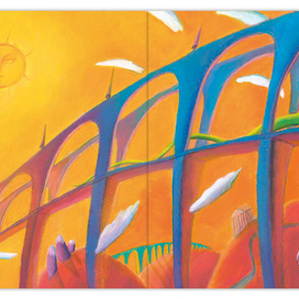 Иллюстрация к сказке Гофмана "Золотой горшок"