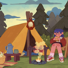 Пикник в лесу