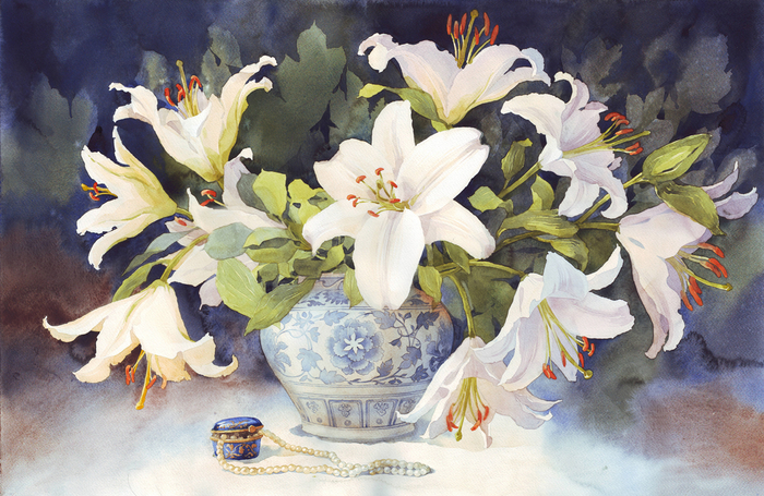 "Букет белых лилий"