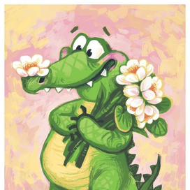 Влюбленный крокодильчик