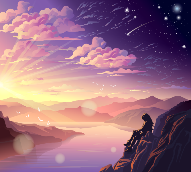 звезда падает 