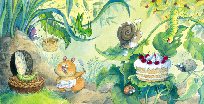 Илл-я для книги Е.Степановой "Кто испёк пирог?"