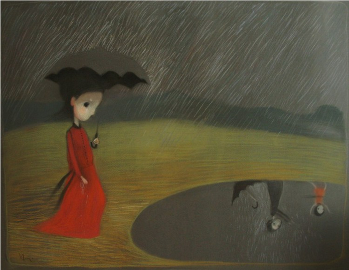 ..........когда идет дождь............