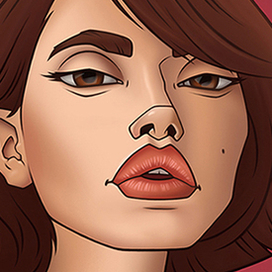 Девушка (шарж)