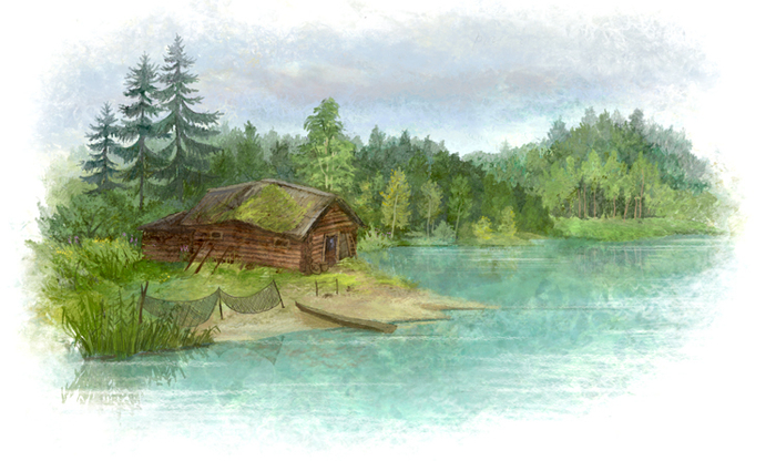 Приемыш. Рыбацкая изба