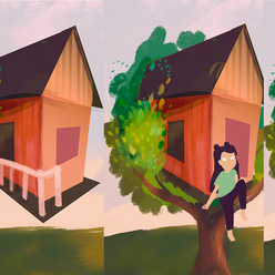 домик на дереве