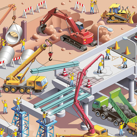 Дорожная стройка