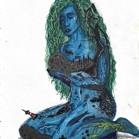 Девушка-океан. Проблема экологии