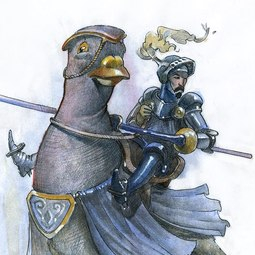 Сэр и верный голубь.