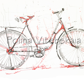 "Велосипед, накалившийся докрасна от дальней поездки..."