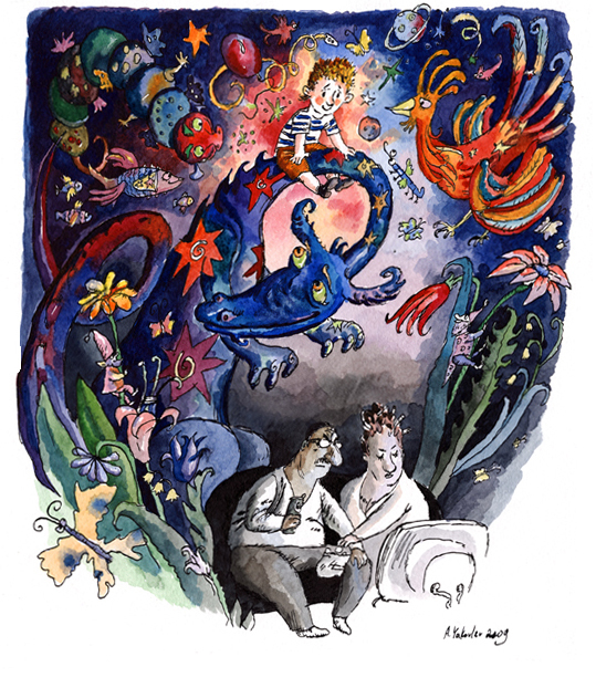 Детство. Карикатура