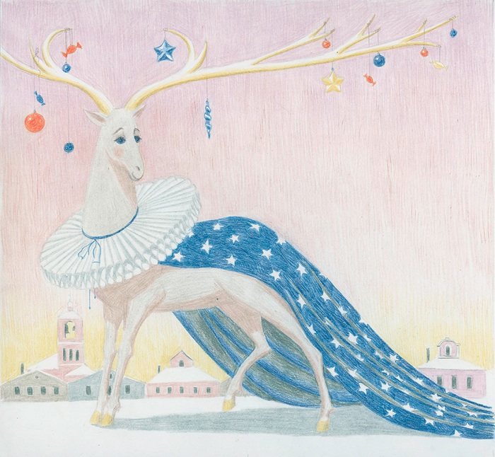 Праздничный олень