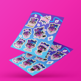 Стикер пак "Безумный художник"