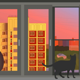 Вечерний двор