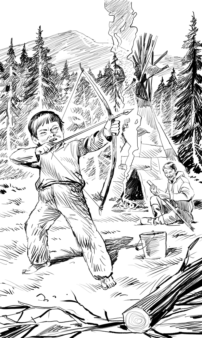 Иллюстрация к книге "Злой дух Ямбуя"