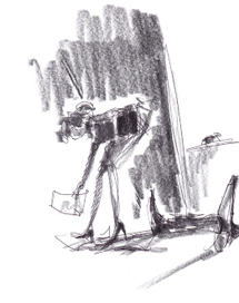 и каблучков печальный стук, и твой прощальный правый хук...