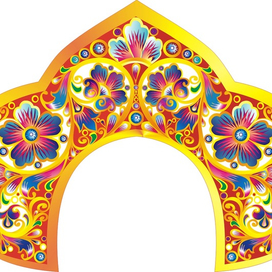 Кокошник финифть