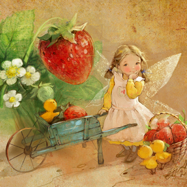 Клубничная фея.  Она точно знает, что если очень постараться, то все получится)