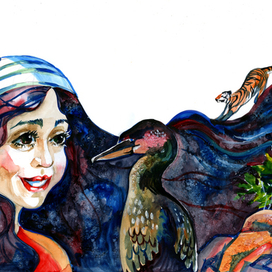 Иллюстрация к сказке. В журнал "Мирман"