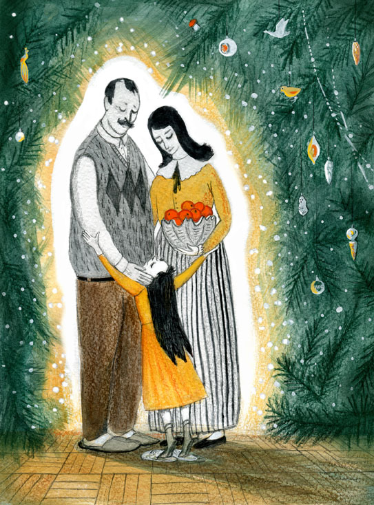 Иллюстрация к сказке Анны Никольской "Человек-Мандарин"