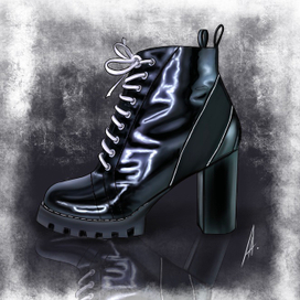 Лаковый ботинок