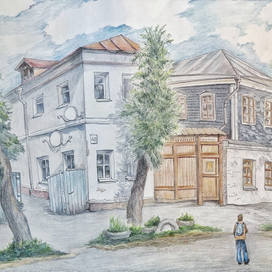 Летний день в Зарайске. Дом А.Голубкиной 