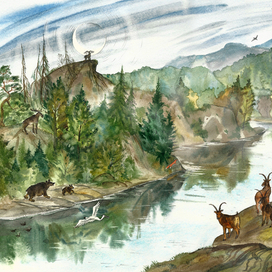  разворот к книге Василия Стародумова: Сказки озера Байкал