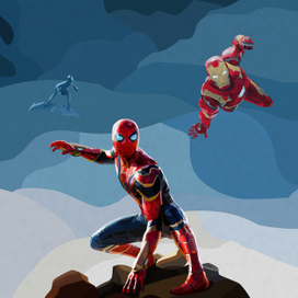 Фан-арт по постеру "Человек-паук. Нет пути домой"