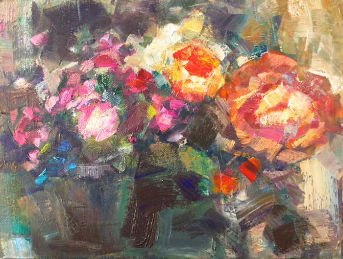 этюд с шиповником