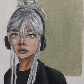 Портрет акрилом