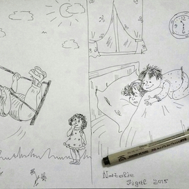 " Мамочка,вставай! Пора гулять.."