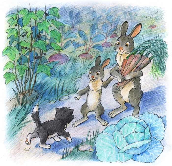 Мама, я в лесу зайчонка нашёл! 