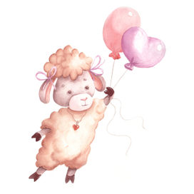 Овечка с шариками