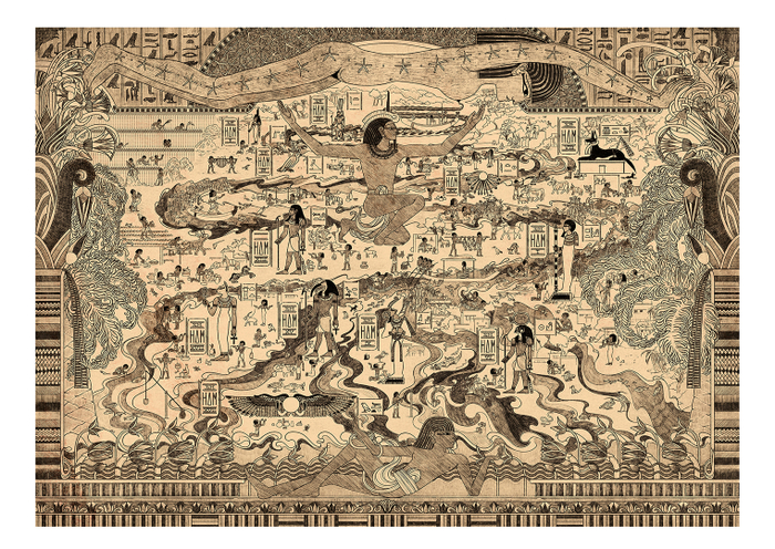 Карта-мир Древнего Египта