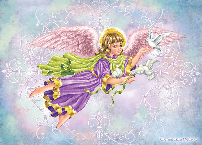 Ангел и голуби