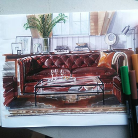 Скетч маркерами