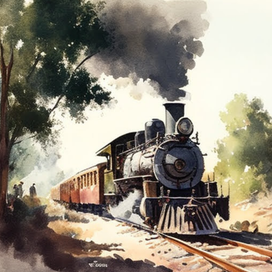 Железная дорога 19 века 