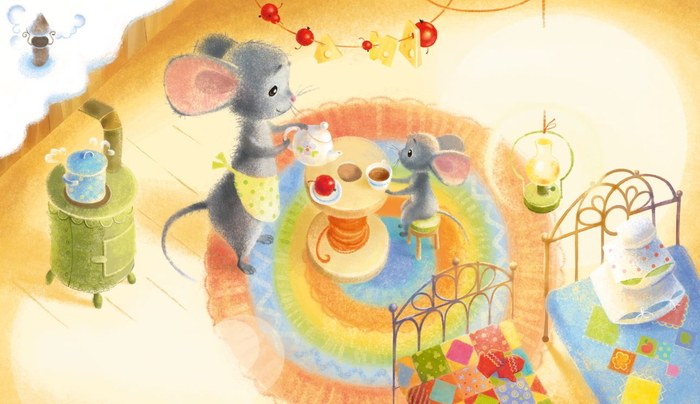 Мышка дома!