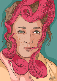 GIRL AND TENTACLES