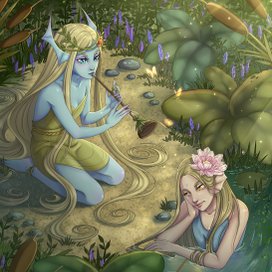 Нимфа и русалка