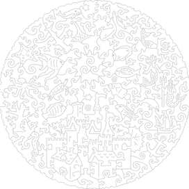 Пазл деревянный Русалочка