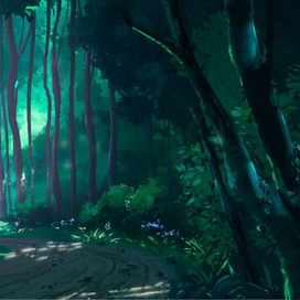 дневной лес