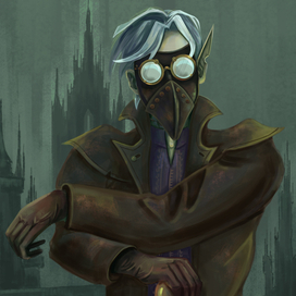 Стимпанк иллюстрация