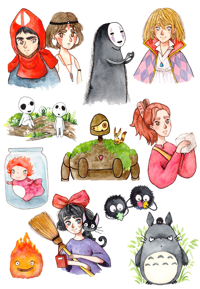 Персонажи из аниме Миядзаки