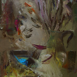 натюрморт с голубой чашкой