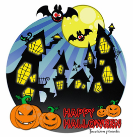 Хэлоуинская открытка