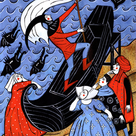 ганс и корабль. иллюстрация 