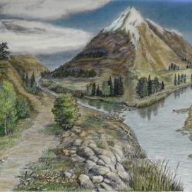 Гора в цвете